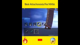 Best Attachments For M416 in pubg mobile #shorts #pubg