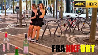 Frankfurt After Dark | Germany-Frankfurt Night Walk | Walking Tour Germany [4K HDR]