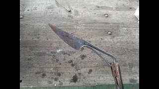 Forjando uma faca de ferreiro pequena/ Forging a small blacksmith knife