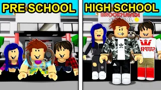 PRESCHOOL To HIGHSCHOOL In Roblox Brookhaven..