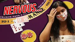 🔥 NERVOUS 🔥 10 Minute Blackjack Challenge - WIN BIG or BUST #55