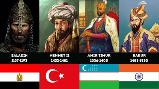 100 Greatest Muslim Generals in History / Comparison Channel / Comparison strong commanders