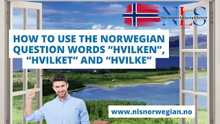 Learn Norwegian | How to use the Norwegian question words Hvilken, Hvilket and Hvilke | Episode 35