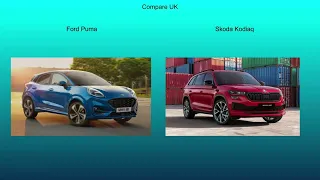 2020 Ford Puma vs 2021 Skoda Kodiaq - Technical Data Comparison