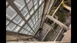 Abandoned coalmine building (House of Escher) Belgium Apr 2024 (urbex lost places België factory)