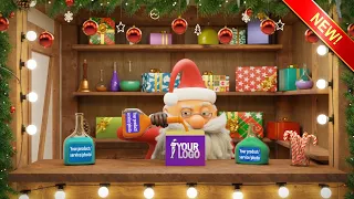 Animated Christmas Card Template - Santa's Storefront