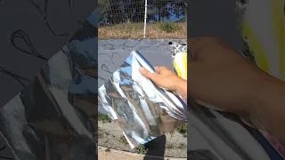 ⭐ Testing Making a Graffiti Piece with Silver Foil ⭐ [ Shine Factor Approve ]