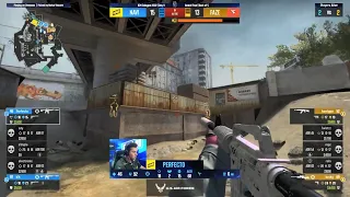 Perfecto 1v2 god clutch to secure the map victory for NaVi