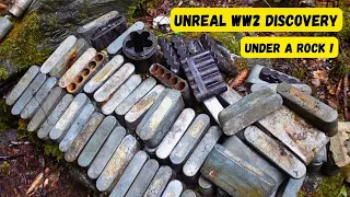 Unreal WWII discovery under a rock . AMAZING find. !