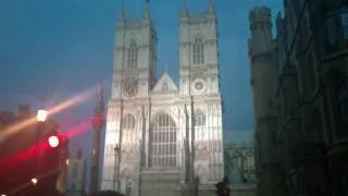 Pope Benedict XVI leaves Westminster Abbey