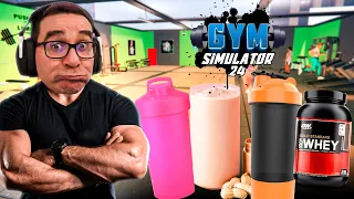 GYM SIMULATOR 24 #2 | JÁ VENDO COMIDA E SHAKE PROTEICO