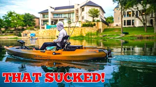 EVERYTHING WENT WRONG!! $500 Rod & Reel went overboard!! Old Town AutoPilot 120 MAIDEN VOYAGE