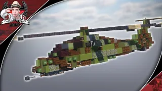 Minecraft: Modern RAH-66 "Comanche" | Recon Helicopter Tutorial (In-Flight + Landed Version)