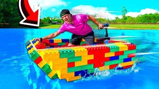 I BUILT A *REAL* WORKING LEGO BOAT!