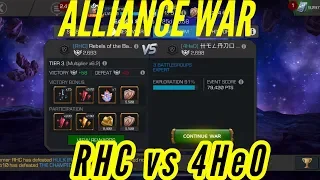 Alliance War Season 8 War #1 RHC Vs 4HeO