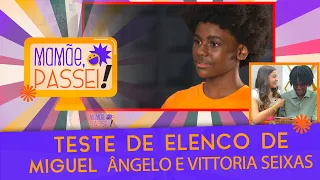 Miguel Ângelo e Vittoria Seixas vêem seus testes de "A Infância de Romeu e Julieta" | Mamãe, Passei!