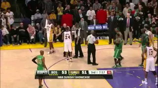 Metta World Peace vs. Paul Pierce and Kevin Garnett