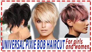 CREATIVE PIXIE BOB💕 HAIRCUT 2024 . For girls and women.