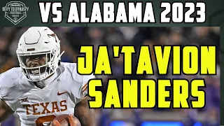 JaTavion Sanders Highlights vs Alabama 2023 | Texas Longhorns Football
