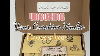 📦 Your Creative Studio UNBOXING Dec 21 ✂️ Craft Along with Me | Project Idea