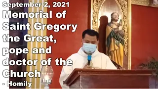 Memorial of Saint Gregory the Great, pope and doctor of the Church - Homily - September 3, 2021