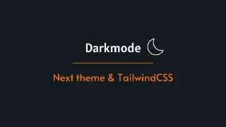 Dark mode with Next-theme & Tailwind CSS | HashRei