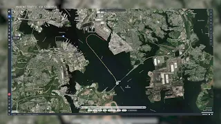 Marine Traffic Tracking Shows Cargo Ship Movements Before Bridge Collision