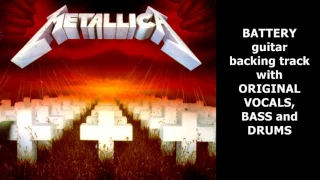 Metallica - Battery BACKING TRACK (Original vocals, bass, drums)