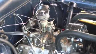 1950 ford shoebox flathead v8 running