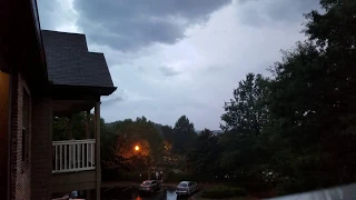 Severe Thunderstorm With Huge Cracks Of Thunder + Lightning Strikes!!
