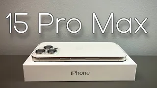 iPhone 15 Pro Max White Titanium - Unboxing, Comparison & First Impressions!