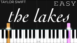 Taylor Swift - the lakes | EASY Piano Tutorial