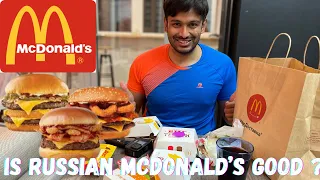 Ru ep28| McDonald’s In Russia | Burgers | Fries | Ice Cream | Pies