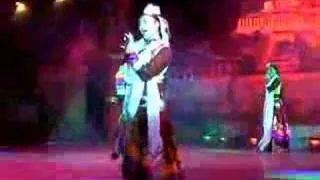 Tibetan folk dances in night club