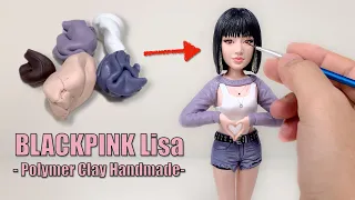 BLACKPINK Lisa made from polymer clay, the full figure sculpturing process【Clay Artisan JAY】