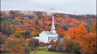 American Fall Foliage Vermont Autumn Colors in Vermont Mountains United States vlog