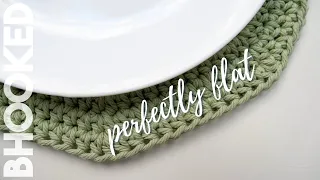 Simple Round Crochet Placemats...that lay FLAT!