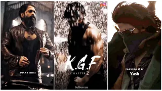 KGF Chapter 2 whatsapp status🔥 Yash | Royalty | Kgf Attitude Status | Mashup | Song | Fullscreen