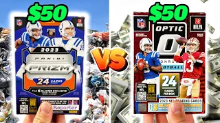 PRIZM vs OPTIC (2023 Football Blaster Box)