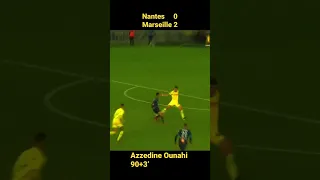 Nantes 0-2 Marseille | Azzedine Ounahi 90+3’ #shorts #ounahi #marseille