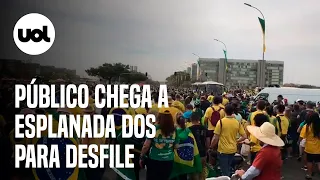 7 de setembro em Brasília: Público chega a Esplanada para desfile do Dia da independência