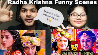 Pakistani Reaction on | Radha Krishna Funny Scenes | Radha Krishna Best Scenes By | Pak Siblings