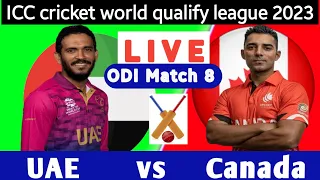 Canada vs UAE | UAE vs USA | ICC Men's Cricket World Cup League 2 I Qualify Match I Cricfame