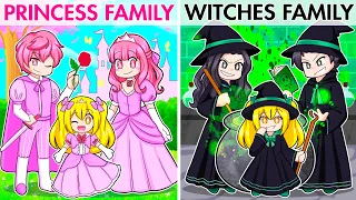 The Squad Gets ADOPTED By PRINCESS vs WITCH Family In Roblox Brookhaven RP!