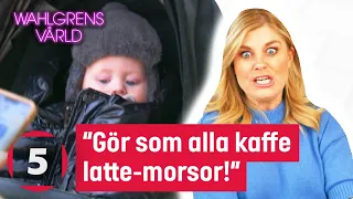 Wahlgrens värld | Pernilla prövar på farmorlivet under bebispromenaden | Kanal 5 Sverige