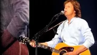 Paul McCartney - Yesterday (HD close up) @ Ziggodome, Amsterdam june 8th 2015  (+ funny moment)