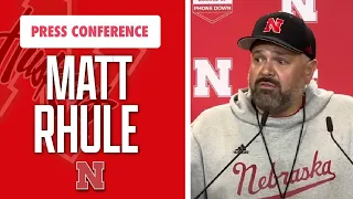 Nebraska Football Head Coach Matt Rhule meets with media on Thursday ahead of Husker's spring game