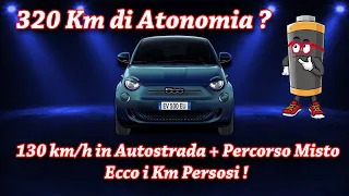 500 elettrica - Autonomia, ma quali 320 chilometri...ahahah!