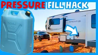 🚰 HOW TO REFILL RV FRESH WATER TANK WITHOUT A PUMP 💦Boondocking Tips