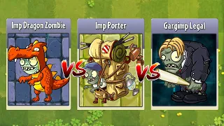 Imp Dragon & Imp Porter & Gargimp Legal - PvZ 2 Imp Zombie Battlez